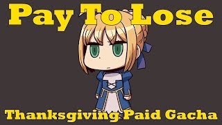 Thanksgiving Paid Gacha - Fate/Grand Order