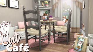 Sims 4 Speed Build | CAT CAFÉ (Cats and Dogs)
