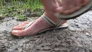 Earth Runners Adventure Sandals In The Mud