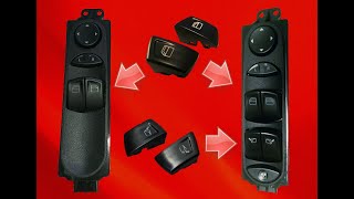 замена кнопки стеклоподъёмника Mercedes Viano W639, Mercedes Vito W639, Mercedes Sprinter W906