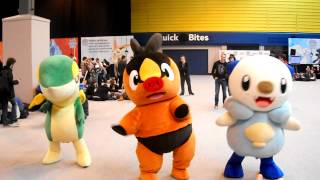 Tepig Oshawott and Snivy Dancing to Eye of the Tiger at the VGC 2012!!