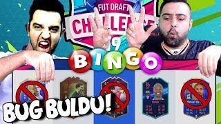 3 TANE KART YASAK CHALLENGE ! BUG BULDU ÇILDIRCAM ! BİNGO KADRO KURMA FİFA 19 !