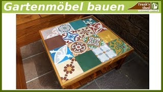 Gartentisch für Terrasse selber bauen | DIY Gartenmöbel | Franks Shed