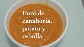 Puré de zanahoria, tomate y patata