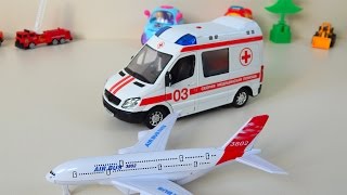 Мультик про машинки Літак Швидка Допомога Місто машинок 89 серія. Мультфільми для дітей українською
