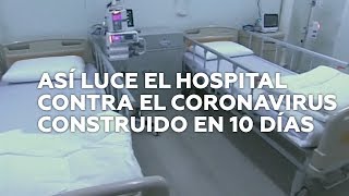 El nuevo hospital para infectados de coronavirus en Wuhan, desde dentro