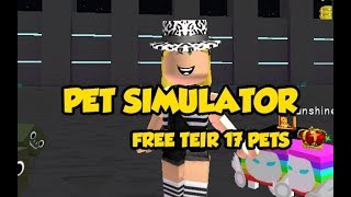 ?*FREE TEIR 17 PETS!* Roblox Pet Simulator stream| ROAD TO 300 SUBS!Roblox?