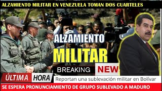Alzamiento de oficiales contra Maduro toman fuertes militares