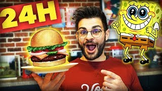 JE MANGE QUE LA NOURRITURE DE BOB L'ÉPONGE PENDANT 24H