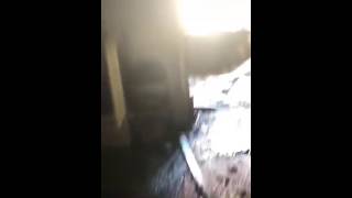 Последствия пожара в квартире на ул. Н. Ветошникова в Астрахани