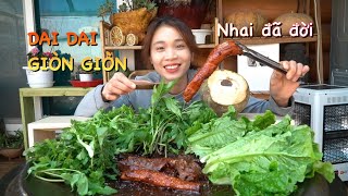 |679| LÒNG HEO,LƯỠI HEO KHÌA NƯỚC DỪA 2 TRÁI GÓI RAU XANH NGON HẾT SẨY.