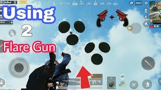 2 Flare gun using in one time ! Eksath 2 flare gun using in Pubg mobile  ! Hindi !