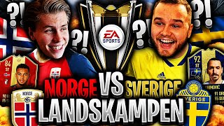 Årets STØRSTE LANDSKAMP mellom SVERIGE & NORGE på FIFA 19 ?? **WAGER mot GGFROLLE**
