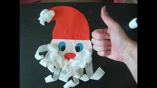 Новогодние поделки / ДЕД МОРОЗ из бумаги своими руками / новогодний декор