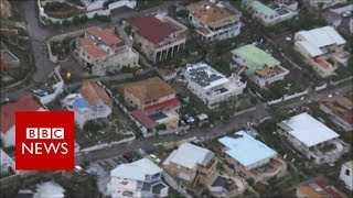 Hurricane Irma: Roofs blown off, houses under water in Sint-Maarten  - BBC News