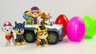 Щенячий патруль Игрушки Киндер Сюрпризы Видео для детей Unboxing toys surprise eggs Paw Patrol