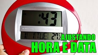 Ajustando a Hora e Data de relógios de parede (Kenko)