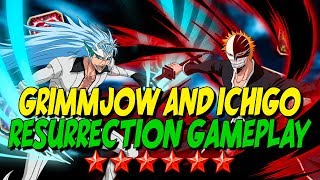 RESURRECTION GRIMMJOW and ICHIGO GAMEPLAY  Bleach Brave Souls