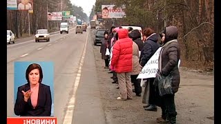 У Гостомелі під Києвом протестують проти вирубки лісу