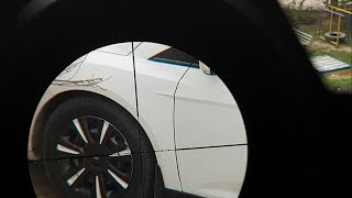 Diana 460 magnum shooting in a TIRE (выстрел в колесо с пневмы)