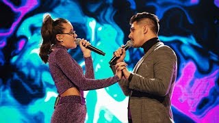 Erika Bitanji & Gabriel Cancela sjunger No air i Idol 2017 - Idol Sverige (TV4)