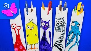 DIY ПЕНАЛ из бумаги ☆ ШКОЛЬНЫЕ ПРИНАДЛЕЖНОСТИ Своими руками