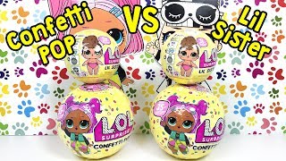 LOL Confetti POP vs LOL Lil Sister Challenge - Zep'in Oyuncakları