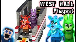 Five Nights at Freddy's WAVE 5 WEST HALL McFarlane Toys Playset REVEAL FNAF Foxy 2, Bonnie 2