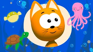 ПОДВОДНАЯ ЛОДКА И РАКУШКА - KoteTV - Развивающая детская песня мультик загадка про животных