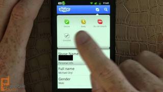 Skype 2.0 for Android video call demo