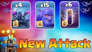New Attack 2019! 4 Pekka +15 Bowler +6 Bat Spell Smashing 3Star Max TH12 Base | Clash Of Clans