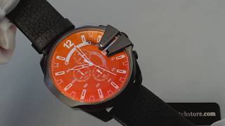 Black Diesel Mega Chief Oversized Chronograph Watch DZ4323