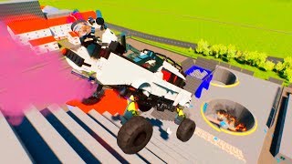 Monster Truck Jumps To Shredding Pit | Brig Rigs