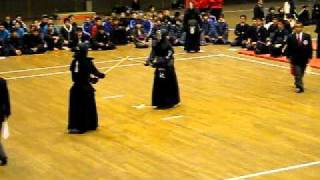 H23全国選抜高校剣道大会 東京予選準決勝2 富士対郁文館 先鋒次鋒