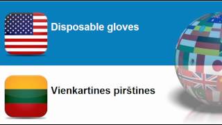 Learn Lithuanian vocabulary #Topic = Clothing accessories