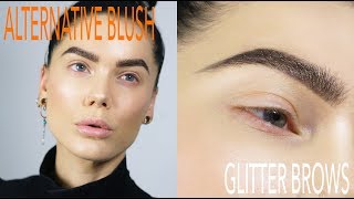 Glittery Brows And Alternative Blush | Linda Hallberg Tutorials