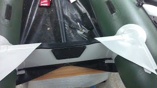 Меняем транец на лодке ПВХ своими руками вторая часть