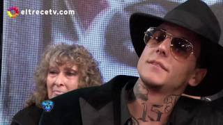 Alex Caniggia cantó a capela en la pista del Bailando y dejó sin palabras a Marcelo