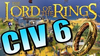 CIV 6 - LORD OF THE RINGS MOD - Civilization 6 Gameplay [AI Only]