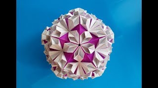 Кусудама Петля оригами (Saburo Kase), Kusudama Loop origami