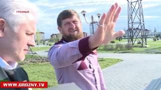 В Грозном началось возведение еще одного уникального парка