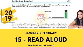 PTE - Read Aloud Practice 2019 | January & February Edition | HIGH FREQUENCY Repeated Questions! ?