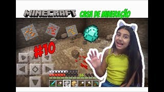 MINECRAFT - FAZENDO UMA CASA DE MINERAÇÃO E CAPTURANDO DINOSSAUROS - A FAZENDA #10 - Julia Games