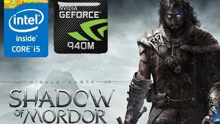 Middle earth Shadow of Mordor On Nvidia Geforce 940M