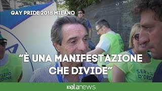 Fontana: "Gay pride? Manifestazione divisiva"