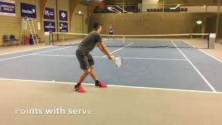 Kevin Thour - College Tennis Recruiting Video - Fall 2018
