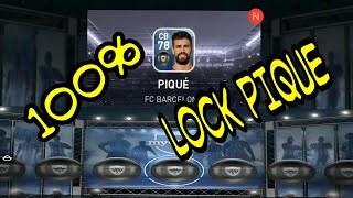 KOMBINASI LOCK PIQUE  PES 2018 MOBILE 100% lock