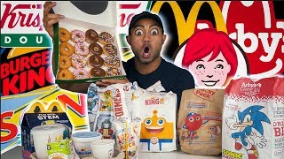 EATING every FAST FOOD kids meals in my AREA! BEST TOY EVER!
