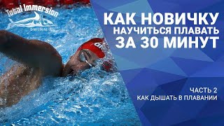 Как новичку научиться плавать и держаться на воде за 30 минут  ( 2/2)   Как дышать в плавании