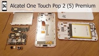 Как разобрать Alcatel One Touch Pop 2 (5) Premium 7044x Разборка, замена запчастей и ремонт телефона